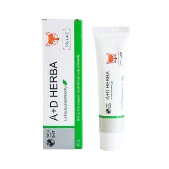 ESU LAPĖ A+D HERBA kremas, 20 g