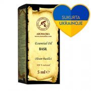 Eterinis Bazilikų natūralus aliejus AROMATIKA ESSENTIAL BASIL OIL, 5 ml