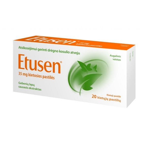 ETUSEN 35 mg kietosios pastilės N20