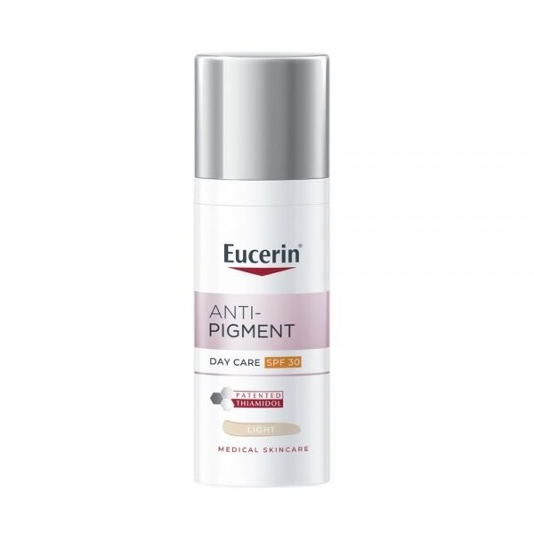 EUCERIN Anti-Pigment dieninis kremas SPF 30 (šviesaus atspalvio) į pigmentaciją linkusiai odai, 50 ml