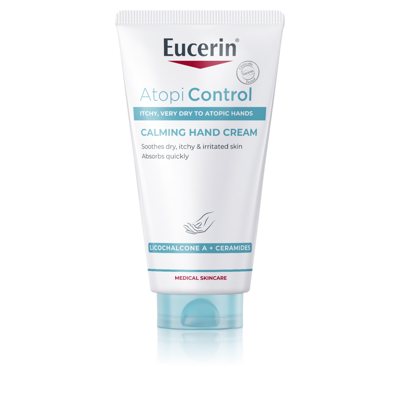 EUCERIN ATOPICONTROL, rankų kremas sausai, atopinei odai, 75 ml