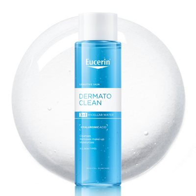 EUCERIN DERMATOCLEAN 3 IN 1, micelinis vanduo, 400 ml