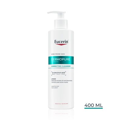 EUCERIN® DermoPure Clinical koreguojamasis prausimosi gelis, 400 ml