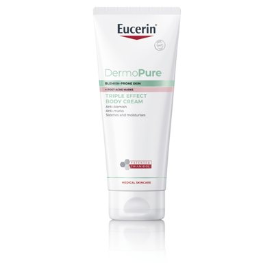 EUCERIN DERMOPURE, trigubo poveikio kūno kremas, 200 ml