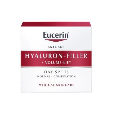 EUCERIN dieninis kremas normaliai/mišriai odai HYALURON FILLER + VOLUME - LIFT, 50 ml