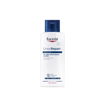 EUCERIN drėkinamasis kūno losjonas sausai odai su 5% šlapalo UREA REPAIR, 250 ml