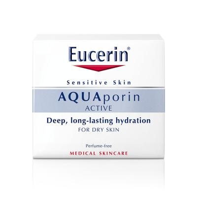 EUCERIN drėkinamasis veido kremas sausai odai AQUAporin Active Rich, 50 ml