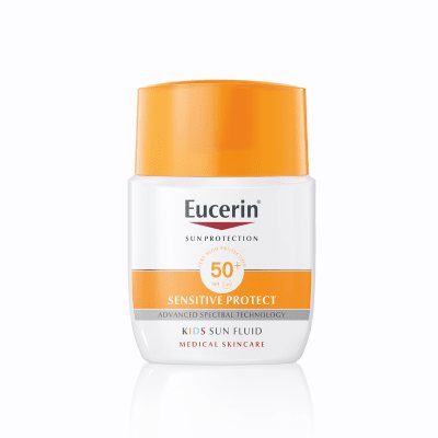 EUCERIN fluidas nuo saulės vaikams Sensitive Protect Kids, SPF 50+, 50 ml