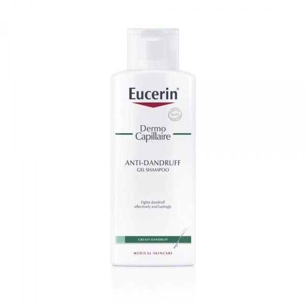 EUCERIN gelinis šampūnas nuo riebių pleiskanų DERMOCAPILLAIRE, 250 ml