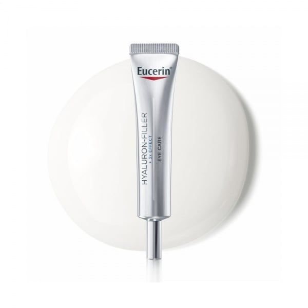 EUCERIN Hyaluron-Filler +3x Effect akių srities kremas SPF 15 su hialurono rūgštimi, 15 ml