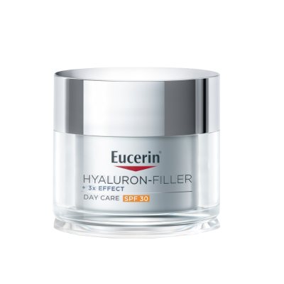 EUCERIN Hyaluron-Filler +3x Effect dieninis veido kremas SPF 30 visų tipų odai su hialurono rūgštimi, 50 ml