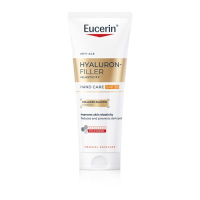 EUCERIN HYALURON-FILLER + ELASTICITY, rankų kremas su SPF30