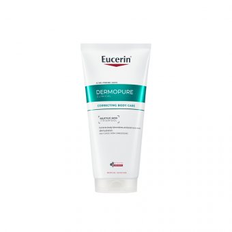 EUCERIN, koreguojamasis kūno kremas riebiai, į aknę linkusiai odai, DERMOPURE CLINICAL, 200 ml