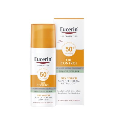 EUCERIN kreminis gelis veidui nuo saulės SPF 50+, 50 ml