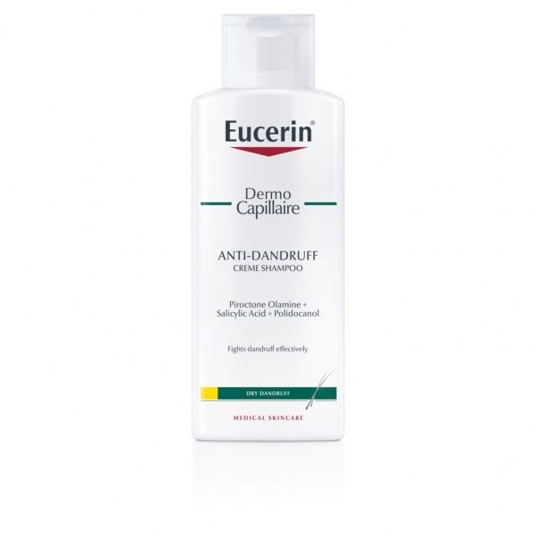 EUCERIN kreminis šampūnas nuo sausų pleiskanų DERMOCAPILLAIRE, 250 ml