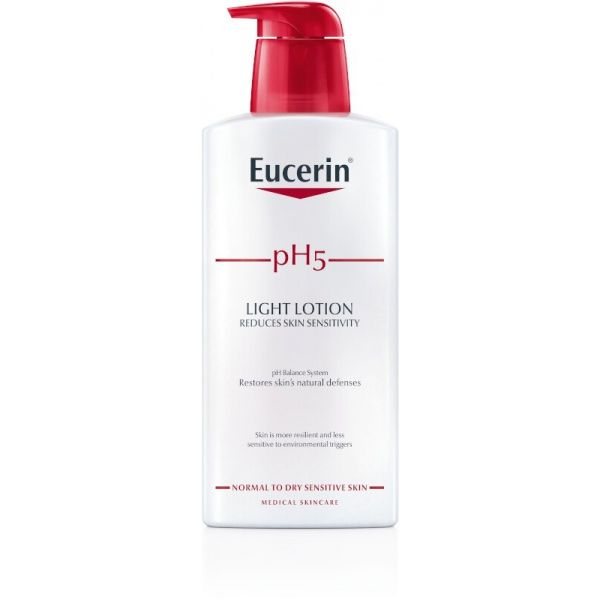 EUCERIN lengvas kūno losjonas jautriai odai PH5, 400 ml