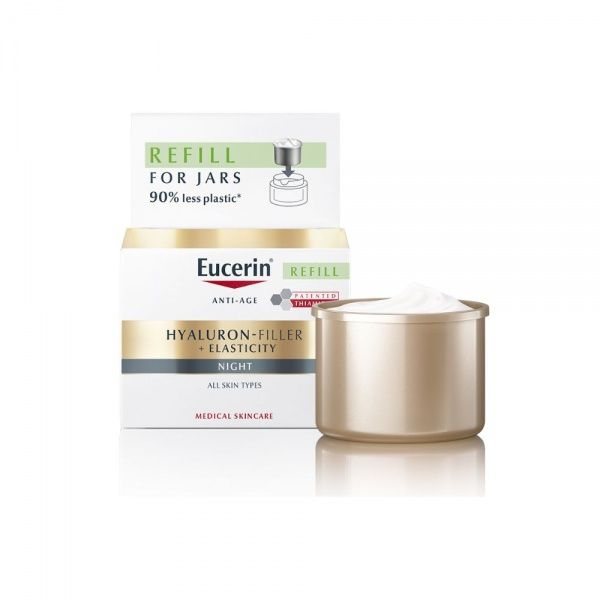 EUCERIN naktinis veido kremas HYALURON-FILLER ELASTICITY, papildymas, 50 ml