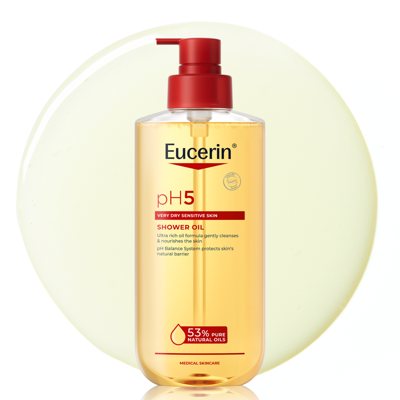 EUCERIN PH5, prausiamasis aliejus jautriai odai, 400 ml