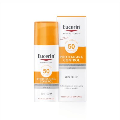 EUCERIN PHOTOAGING CONTROL fluidas nuo saulės ir fotosenėjimo SPF50, 50 ml