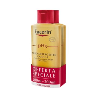 EUCERIN prausiamojo aliejaus jautriai odai rinkinys PH5, N2, 200 ml