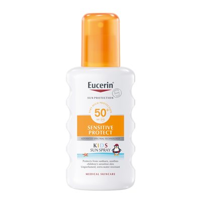 EUCERIN, purškiamas losjonas nuo saulės, vaikams, SPF 50+, 200 ml