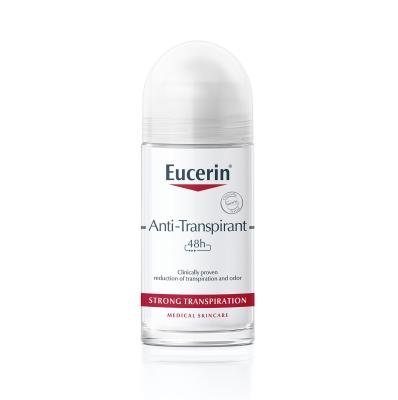 EUCERIN rutulinis antiperspirantas jautriai odai 48h, 50 ml