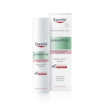 EUCERIN serumas aknės paliktų dėmių mažinimui DERMOPURE TRIPLE EFFECT, 40 ml