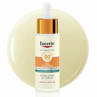 EUCERIN SUN OIL CONTROL, itin lengvas kasdienis serumas, SPF50+, 30 ml