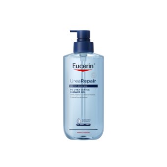EUCERIN švelnus dušo gelis sausai odai su 5 % šlapalo UREAREPAIR, 400 ml