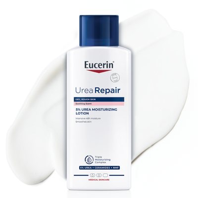 EUCERIN UREA REPAIR, 5 % Urea, drėkinamasis losjonas sausai odai, 250 ml