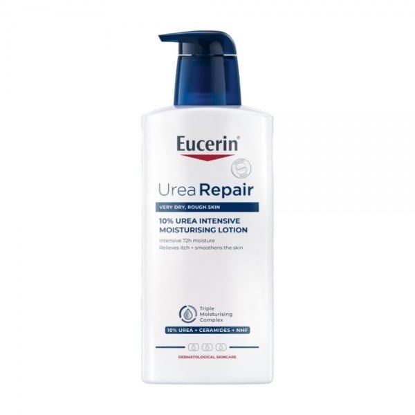 EUCERIN UreaRepair 10 % Urea intensyvus drėkinamasis losjonas labai sausai odai, 400 ml