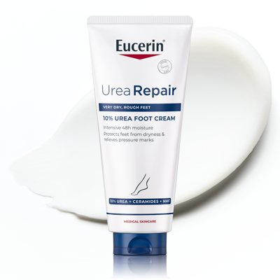 EUCERIN UreaRepair 10 % Urea pėdų kremas sausai odai, 100 ml