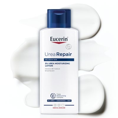 EUCERIN UreaRepair 5 % Urea drėkinamasis losjonas sausai odai, 250 ml