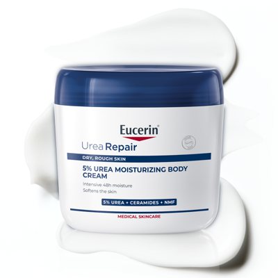 EUCERIN UreaRepair 5 % Urea kūno kremas sausai odai, 450 ml
