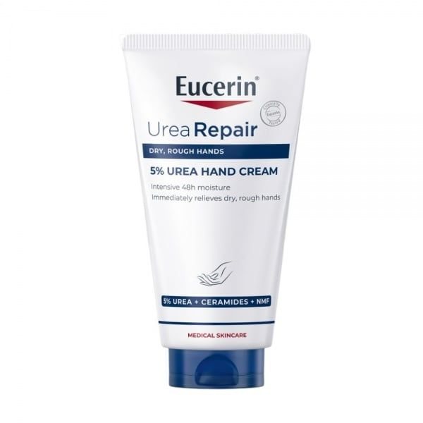 EUCERIN UreaRepair 5 % Urea rankų kremas sausai odai UreaRepair, 75 ml