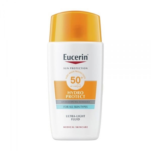 EUCERIN veido fluidas nuo saulės SUN HYDRO PROTECT, SPF50+, atsparus vandeniui, 50 ml