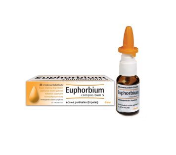 EUPHORBIUM Compositum S nosies lašai (tirpalas) N1, 20 ml