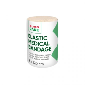 EUROCARE elastinis medicininis tvarstis, 1 vnt., 8 x 120 cm