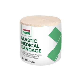 EUROCARE elastinis medicininis tvarstis, 1 vnt., 8 x 300 cm