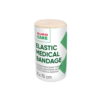 EUROCARE elastinis medicininis tvarstis, 1 vnt., 8 x 70 cm