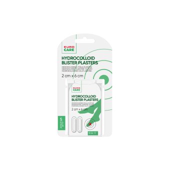 EUROCARE hidrokoloidiniai pūslių pleistrai, 5 vnt., 2 x 6 cm