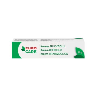 EUROCARE kremas su ichtiolu, 20 g