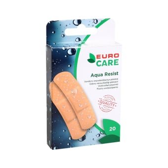 EUROCARE pleistrų rinkinys AQUA RESIST, 20 vnt