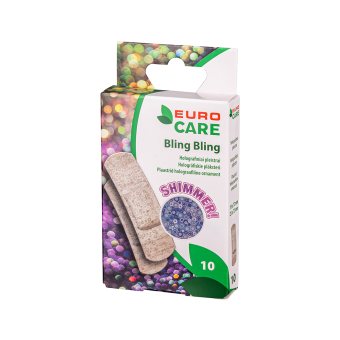 EUROCARE pleistrų rinkinys BLING BLING, 10 vnt