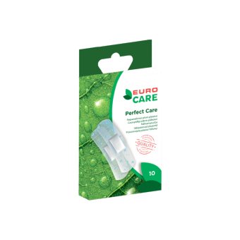 EUROCARE pleistrų rinkinys PERFECT CARE, 10 vnt., 20 x 60 mm