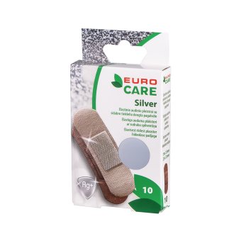 EUROCARE pleistrų rinkinys SILVER, 10 vnt