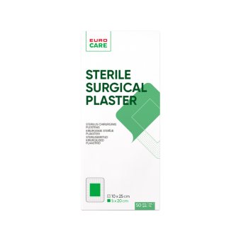 EUROCARE sterilus chirurginis pleistras, 1 vnt., 10 x 25 cm