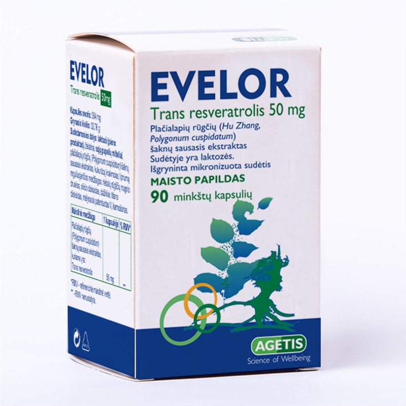 EVELOR 50 MG, 90 KAPSULIŲ