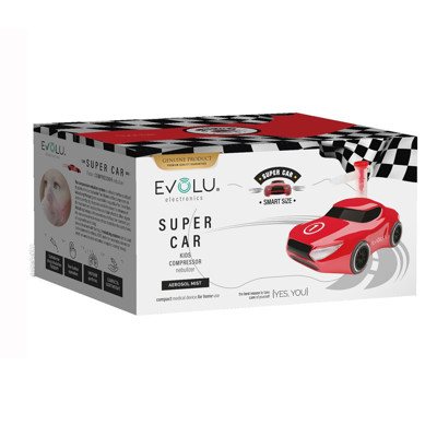 EVOLU SUPER CAR, vaikiškas inhaliatorius