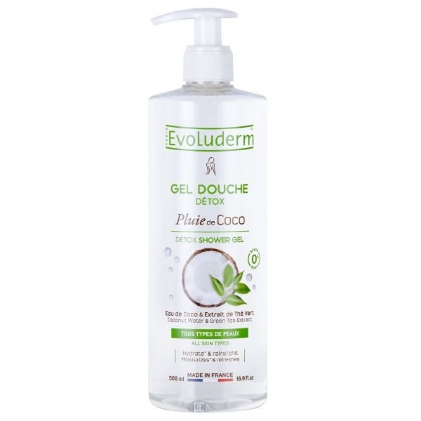 EVOLUDERM dušo želė PLUIE DE COCO, 500 ml